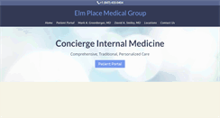 Desktop Screenshot of elmplacemedical.com
